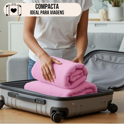 Imagem de Cobertor Mantinha Microfibra Casal Manta Soft Macia Veludo