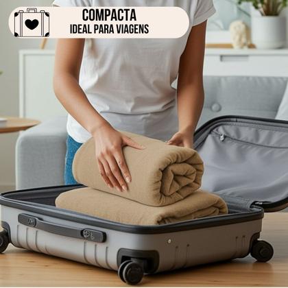 Imagem de Cobertor Mantinha Microfibra Casal Manta Soft Macia Veludo