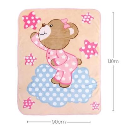 Imagem de Cobertor para Berço Rozac Baby Soft Hipoalergênico Ursinha Cód: 348