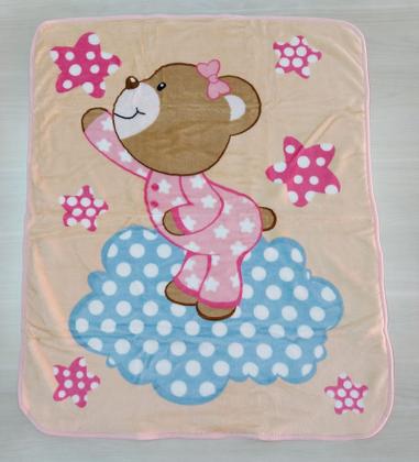 Imagem de Cobertor para Berço Rozac Baby Soft Hipoalergênico Ursinha Cód: 348