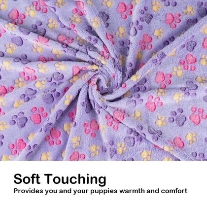 Imagem de Cobertor para cães Dono, pacote com 3 para cães pequenos, lã macia e fofa