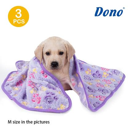 Imagem de Cobertor para cães Dono, pacote com 3 para cães pequenos, lã macia e fofa
