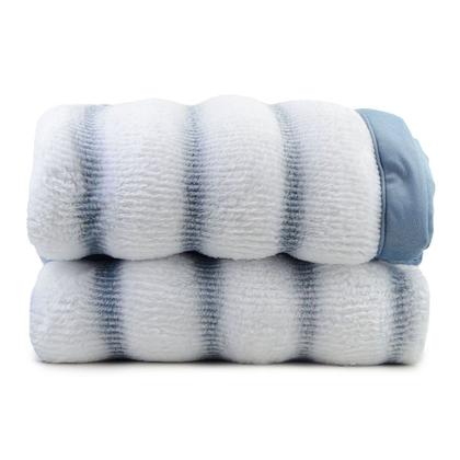 Imagem de Cobertor Queen Altenburg Plush Ocean Azul Balneario - 135011