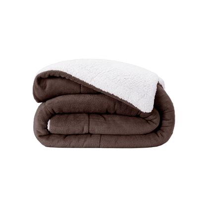 Imagem de Cobertor QUEEN dupla face sherpa manta fleece matelasse