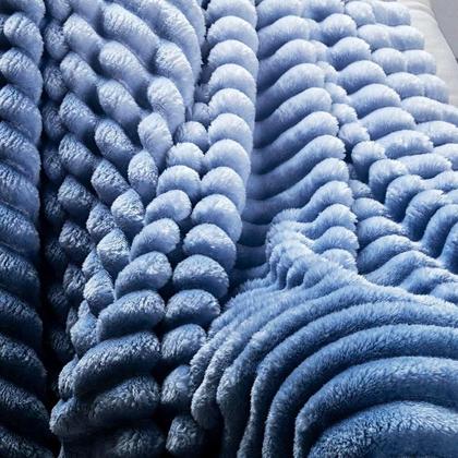 Imagem de Cobertor Queen Fluffy Manta Flannel Ultrasoft - Sky