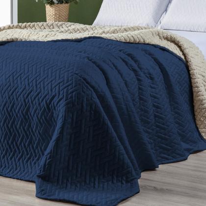 Imagem de Cobertor Queen Soft Lã Pele de Carneiro Matelado 01 Peça Sherpa