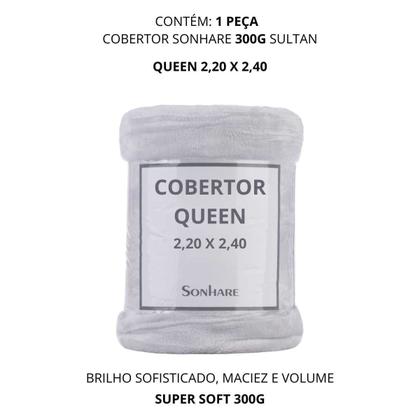 Imagem de Cobertor Queen Sultan Sonhare 300 Soft Liso 2,20x2,40m