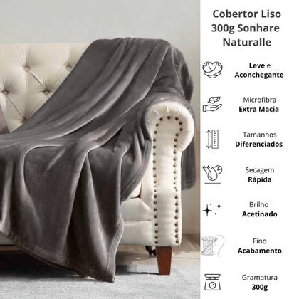 Imagem de Cobertor Queen Sultan Sonhare 300 Soft Liso 2,20x2,40m