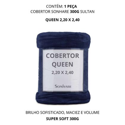 Imagem de Cobertor Queen Sultan Sonhare 300 Soft Liso 2,20x2,40m