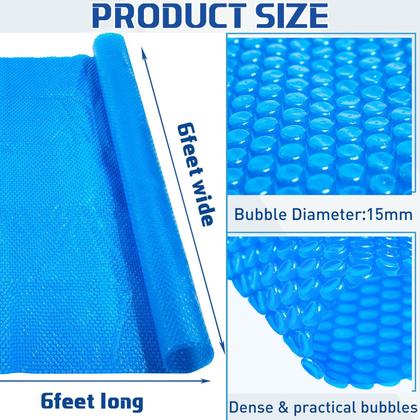 Imagem de Cobertor solar de piscina Frienda 183x183cm Isolamento térmico