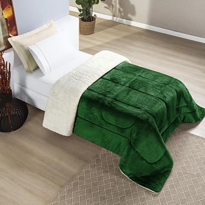 Imagem de Cobertor SOLTEIRO dupla face sherpa manta flannel coberdrom