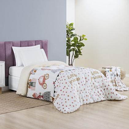 Imagem de Cobertor SOLTEIRO INFANTIL dupla face sherpa manta estampado