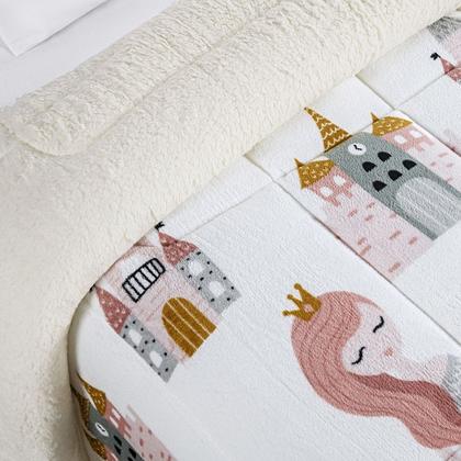 Imagem de Cobertor SOLTEIRO INFANTIL dupla face sherpa manta estampado