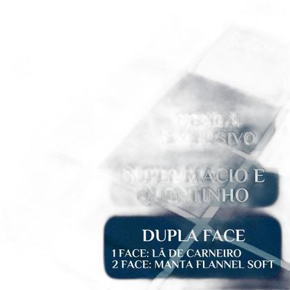 Imagem de Cobertor Solteiro Infantil Grosso Xadrez Dupla Face