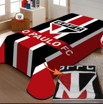 Imagem de Cobertor Solteiro Jolitex Raschel Macio São Paulo 1.50x2.20m