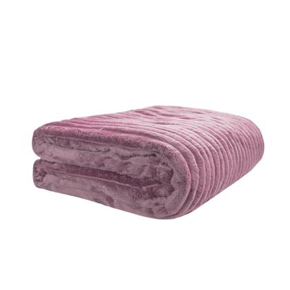 Imagem de Cobertor Solteiro Neo Mares 150X220 cm Canelado 300g/m² Cor:Rose