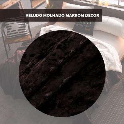 Imagem de Cobertor solteiro veludo café e pele de carneiro 160x220