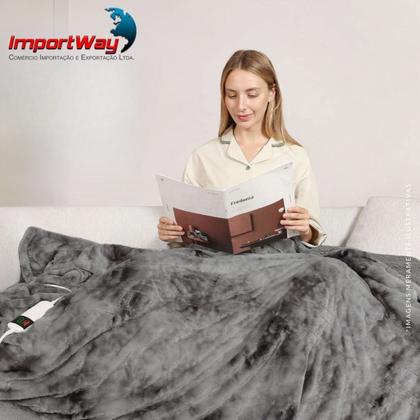 Imagem de Cobertor Térmico Casal 180x130cm Com Controle de Temperatura 127v Inmetro