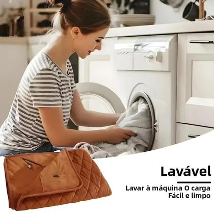 Imagem de Cobertor Térmico Lavável Aquecido USB, Xale Aquecedor De Inverno, Aquecedor Corporal, Máquina