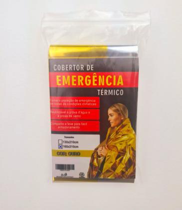 Imagem de Cobertor Térmico Manta Dourada 160x210cm Aluminizada 1 Unidade