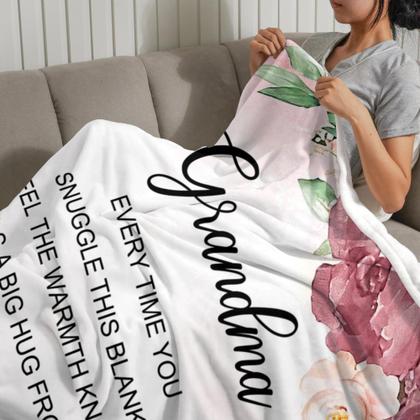 Imagem de Cobertor UHANKRU Grandma, 150x125 cm, presente de microfibra macia