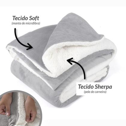 Imagem de Cobertor Unicórnio Duplo Pele De Carneiro 155x240cm