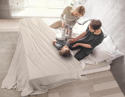 Imagem de Cobertor Utopia Bedding Waffle 100% algodão 300 g/m2 cáqui completo