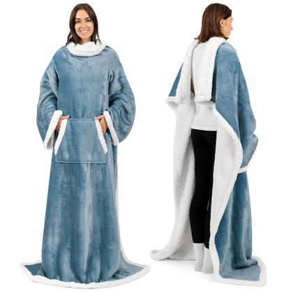 Imagem de Cobertor vestível PAVILIA Premium Sherpa Fleece para mulheres