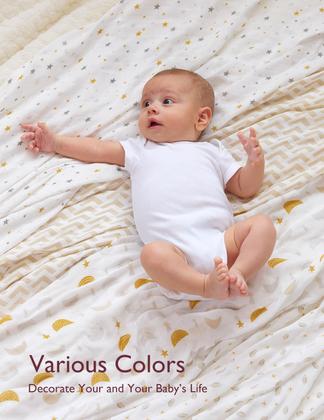 Imagem de Cobertores Swaddle Momcozy Muslin Ultra Soft 120x120cm Stellar