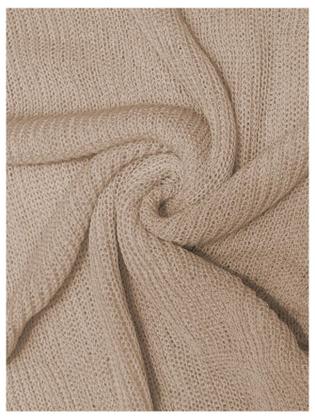 Imagem de Cobertura de praia MakeMeChic Sheer Poncho Crochet Knit Khaki