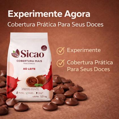 Imagem de COBERTURA SICAO MAIS 1,01kg GOTAS CHOC AO LEITE FRACIONADO