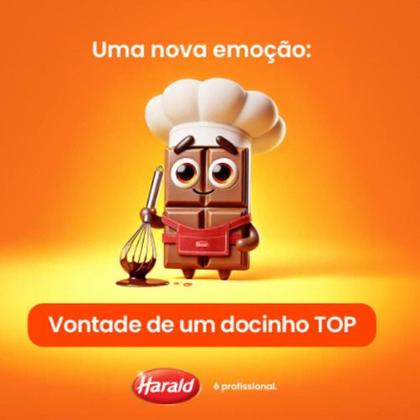 Imagem de Cobertura TOP sabor Chocolate Ao Leite Gotas 1,01kg - Harald