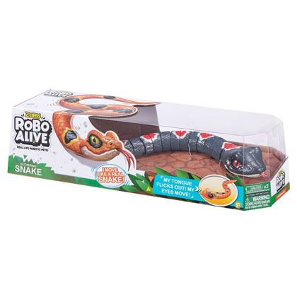 Cobra Slithering Snake Cinza Robo Alive que Rasteja Zuru CANDIDE