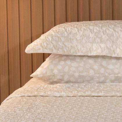 Imagem de Cobre Leito 180 Fios Casal Queen Estampado 3 Peças Basic