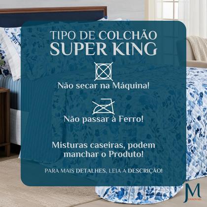 Imagem de Cobre Leito 400 Fios Jasmine King Estampado Macio E Conforto