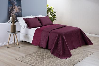 Imagem de Cobre Leito Bouti Casal Padrão Dupla Face 3 Pçs Varias Cores