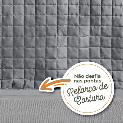 Imagem de Cobre Leito Colcha 3 Peças Percal 400 Fios