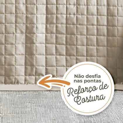 Imagem de Cobre Leito Colcha 3 Peças Percal 400 Fios