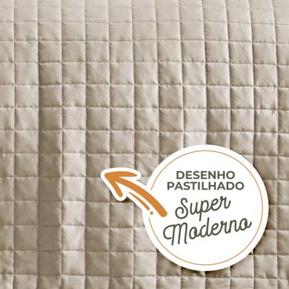 Imagem de Cobre Leito Colcha 3 Peças Percal 400 Fios