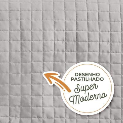 Imagem de Cobre Leito Colcha 3 Peças Percal 400 Fios