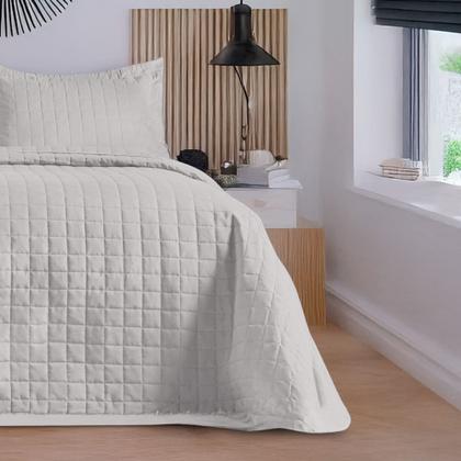 Imagem de Cobre Leito Colcha 3 Peças Percal 400 Fios