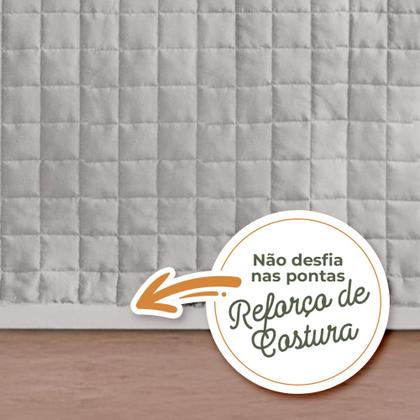 Imagem de Cobre Leito Colcha 3 Peças Percal 400 Fios