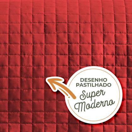 Imagem de Cobre Leito Colcha 3 Peças Percal 400 Fios