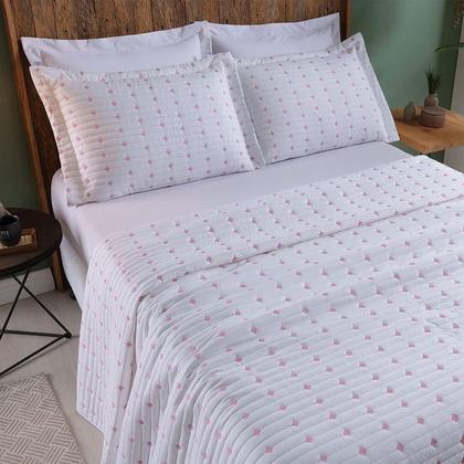 Imagem de Cobre leito colcha casal padrão  3pç hipercal 200 fios