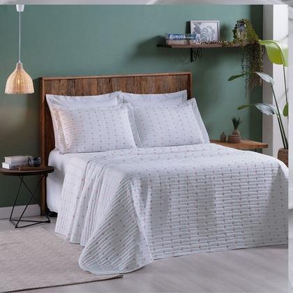 Imagem de Cobre leito colcha casal padrão  3pç hipercal 200 fios