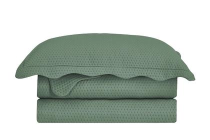 Imagem de Cobre Leito Colcha Casal Padrão Dupla Face com Toque Macio 200 Fios Ultrasonic 03 Peças Bulet