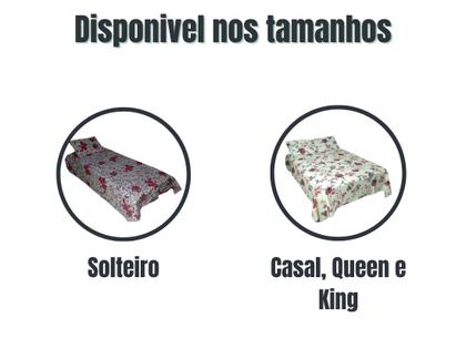 Imagem de Cobre leito Colcha Casal Piquet 3 peças Algodão