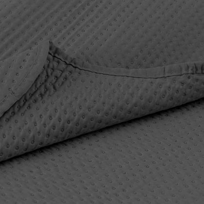 Imagem de Cobre Leito Colcha Casal Queen Dupla Face com Toque Macio 200 Fios Ultrasonic 03 Peças Bulet