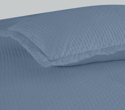 Imagem de Cobre Leito Colcha Casal Queen Dupla Face com Toque Macio 200 Fios Ultrasonic 03 Peças Bulet