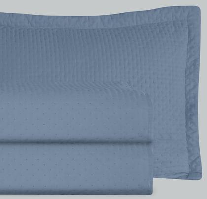 Imagem de Cobre Leito Colcha Casal Queen Dupla Face com Toque Macio 200 Fios Ultrasonic 03 Peças Bulet